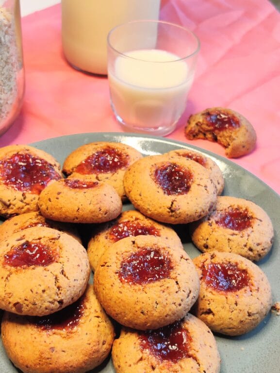 Bolachas com a polpa da bebida de aveia