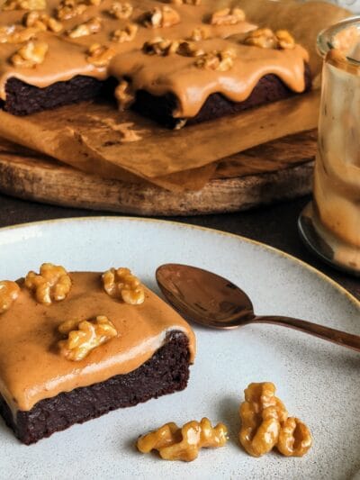 Brownie de couve flor e caramelo salgado