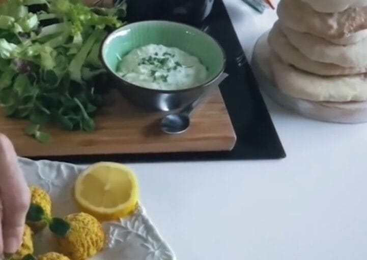 Pão Pita com Falafel